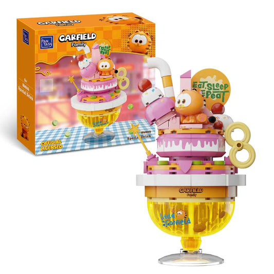 Pantasy x Garfield Foodie Series Special Drink Collectible Building Blocks
