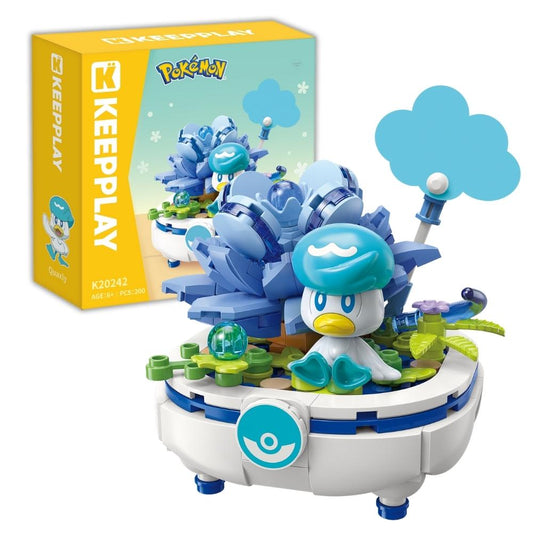 Keepplay PokemonPotted Plant Series Quaxly-Themed Building Blocks