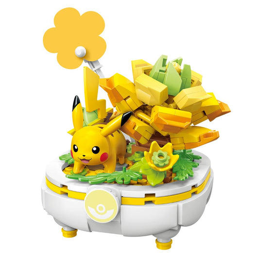 Keepplay Pokemon Potted Plant Series Pikachu-Themed Building Blocks