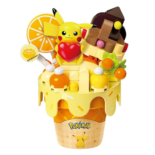 Keepplay Pokemon Ice Cream Cone Series Pikachu Cone Building Blocks
