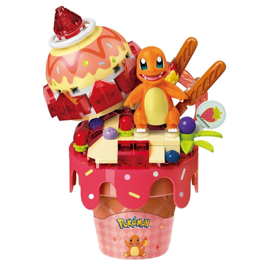 Keepplay Pokemon Ice Cream Cone Series Charmander Cone Building Blocks