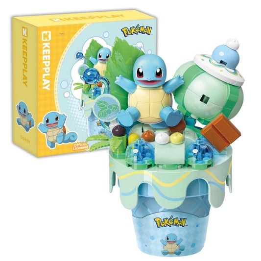 Keepplay Pokemon Ice Cream Cone Series Squirtle Cone Building Blocks