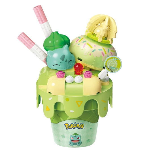 Keepplay Pokemon Ice Cream Cone Series Bulbasaur Cone Building Blocks