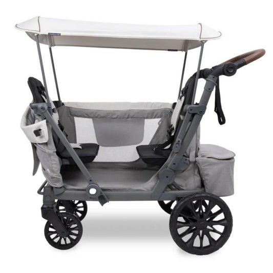 Wonderfold L2 Double Stroller Wagon (2 Seater) - Gray
