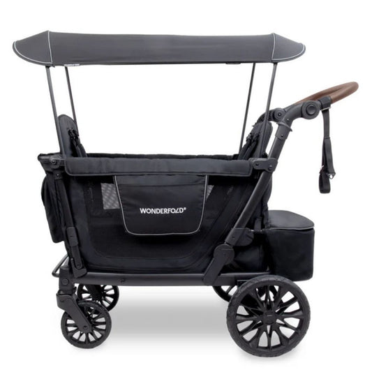 Wonderfold L2 Double Stroller Wagon (2 Seater) - Black