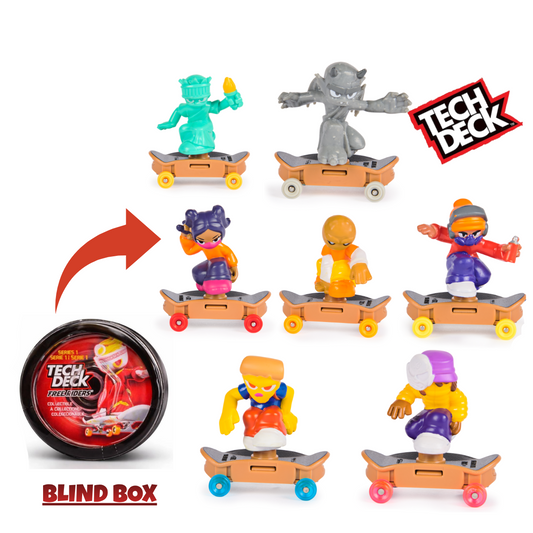 Tech Deck Free Riders Blind Box – Collectible Mystery Figure & Skateboard Set