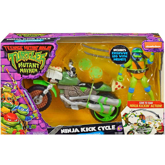 Teenage Mutant Ninja Turtles Movie Vehicle With Figures Ninja Kick Cycle