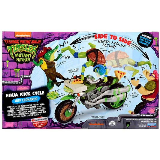 Teenage Mutant Ninja Turtles Movie Vehicle With Figures Ninja Kick Cycle