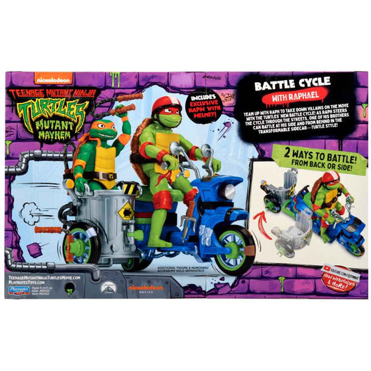 Teenage Mutant Ninja Turtles Movie Vehicle With Figures Battle Cycle