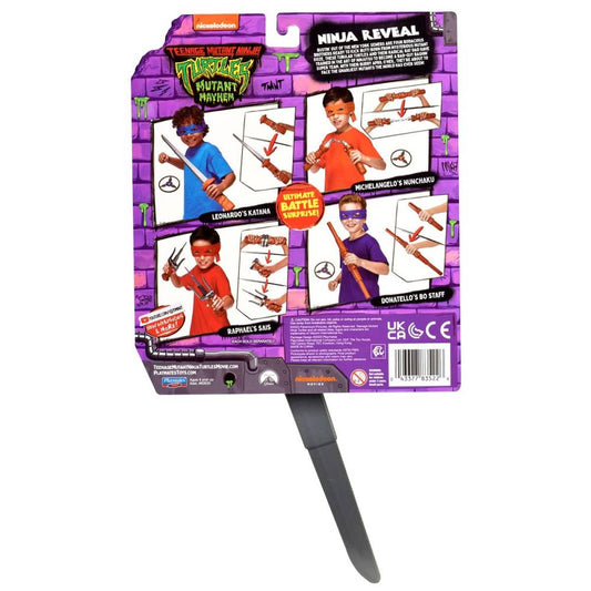 Teenage Mutant Ninja Turtles Movie Basic Role Play Ninja Reveal Leonardo's Katana