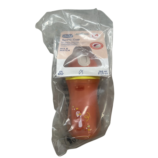 Chicco Sport Cup 14M+ Pink Insulated Spill-proof Straw