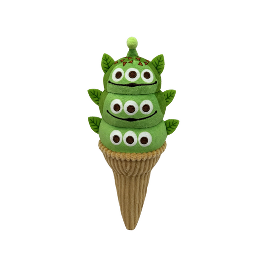 Disney Toy Story Green Alien 6-Inch Triple Scoop Ice Cream Stuffed Plush Toy