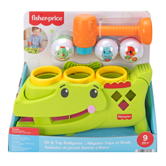 Fisher-Price Sit & Tap Rolligator, Pounding Activity Toy