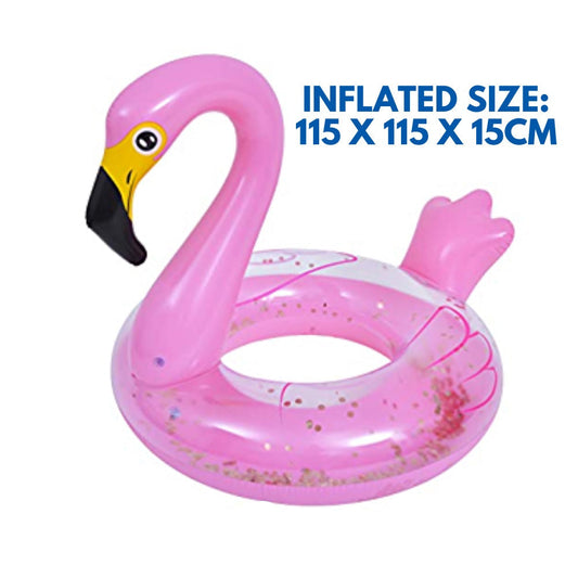 Jilong Glitter Flamingo Swim Tube Floater