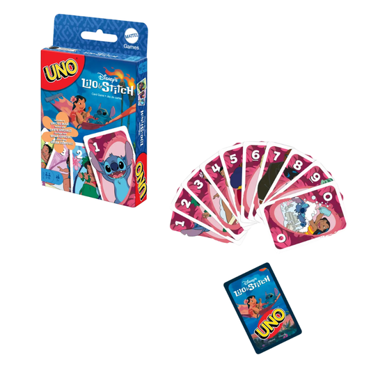 UNO Disney Lilo & Stitch Card Game – Featuring Hawaiian Style Graphics