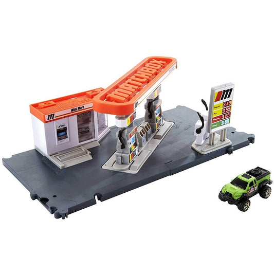 Matchbox Story Builders Action Drivers - Fuel Station Playset