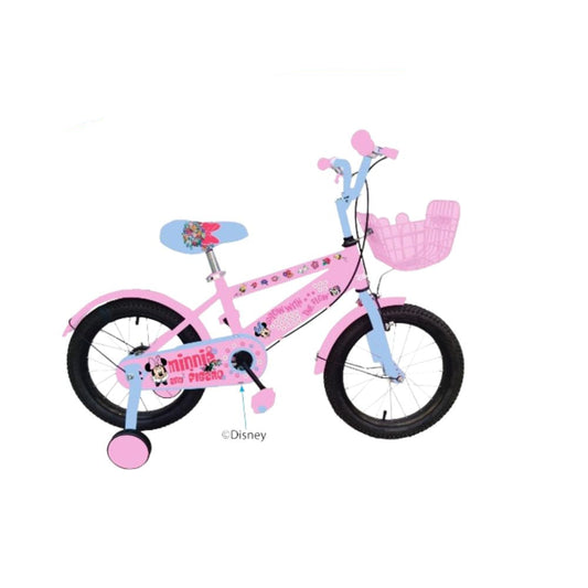 Minnie Mouse 14" Kids Bike Bicycle for Girls with Training Wheels Disney Children Toy