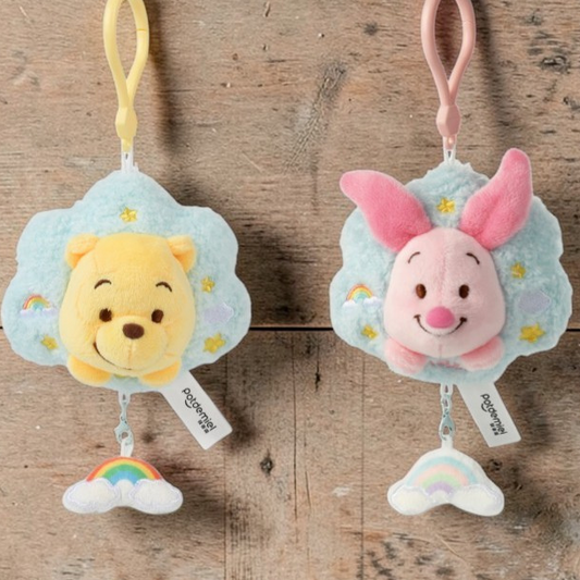 Disney Winnie the Pooh & Piglet Plush Keychain Cloud Series