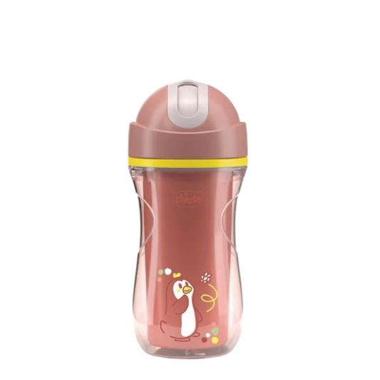 Chicco Sport Cup 14M+ Pink Insulated Spill-proof Straw