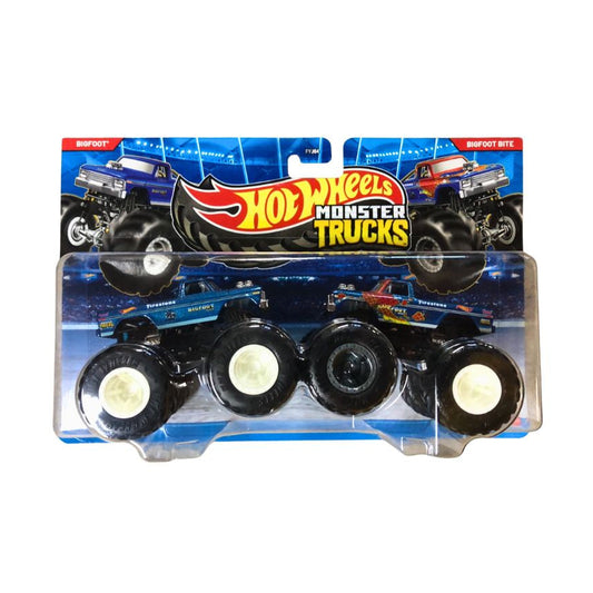 Hot Wheels Monster Trucks 1:64 Scale Die-Cast - Bigfoot Vs Bigfoot Bite