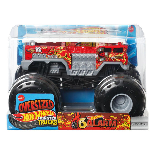 Hot Wheels Monster Trucks Oversized 1:24 Hot Wheels Delivery Vehicle (5 Alarm)