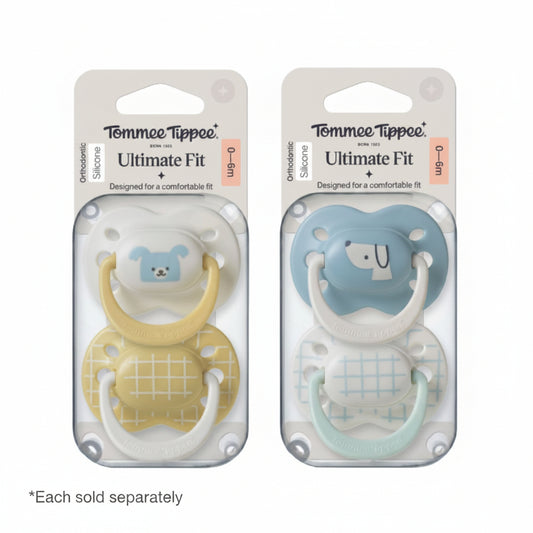Tommee Tippee Decorated Ultimate Fit Boy Soother 0-6m (2 Pack)