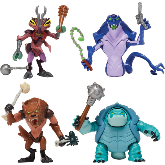 Teenage Mutant Ninja Turtles World of TMNT Monster Mutanimals Action Figure 4-Pack