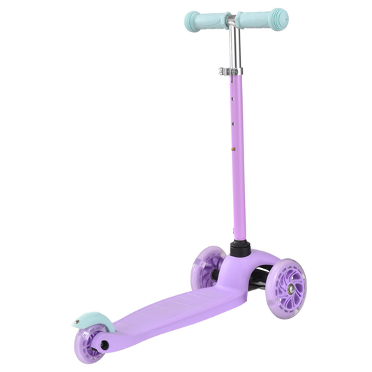 Boldcube Teeny 3-Wheel Kids Scooter with Light Up LED Wheels – Lilac