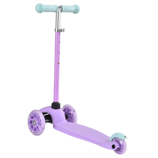 Boldcube Teeny 3-Wheel Kids Scooter with Light Up LED Wheels – Lilac Purple