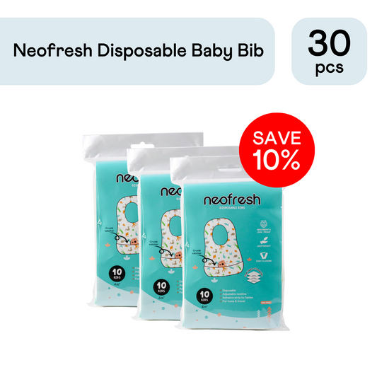 Neofresh Disposable Baby Bib - Pack of 3 (30pcs)