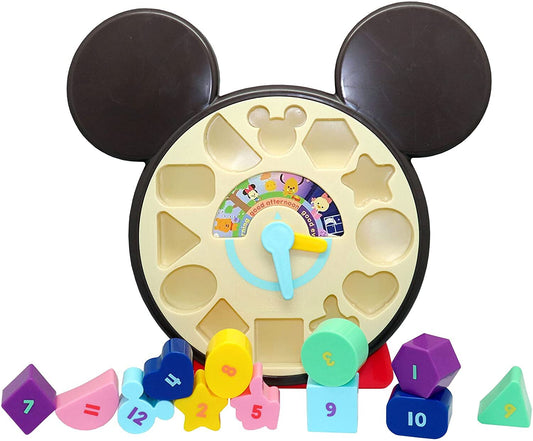 Disney Mickey Shape Sorter Clock Early Learning Toys