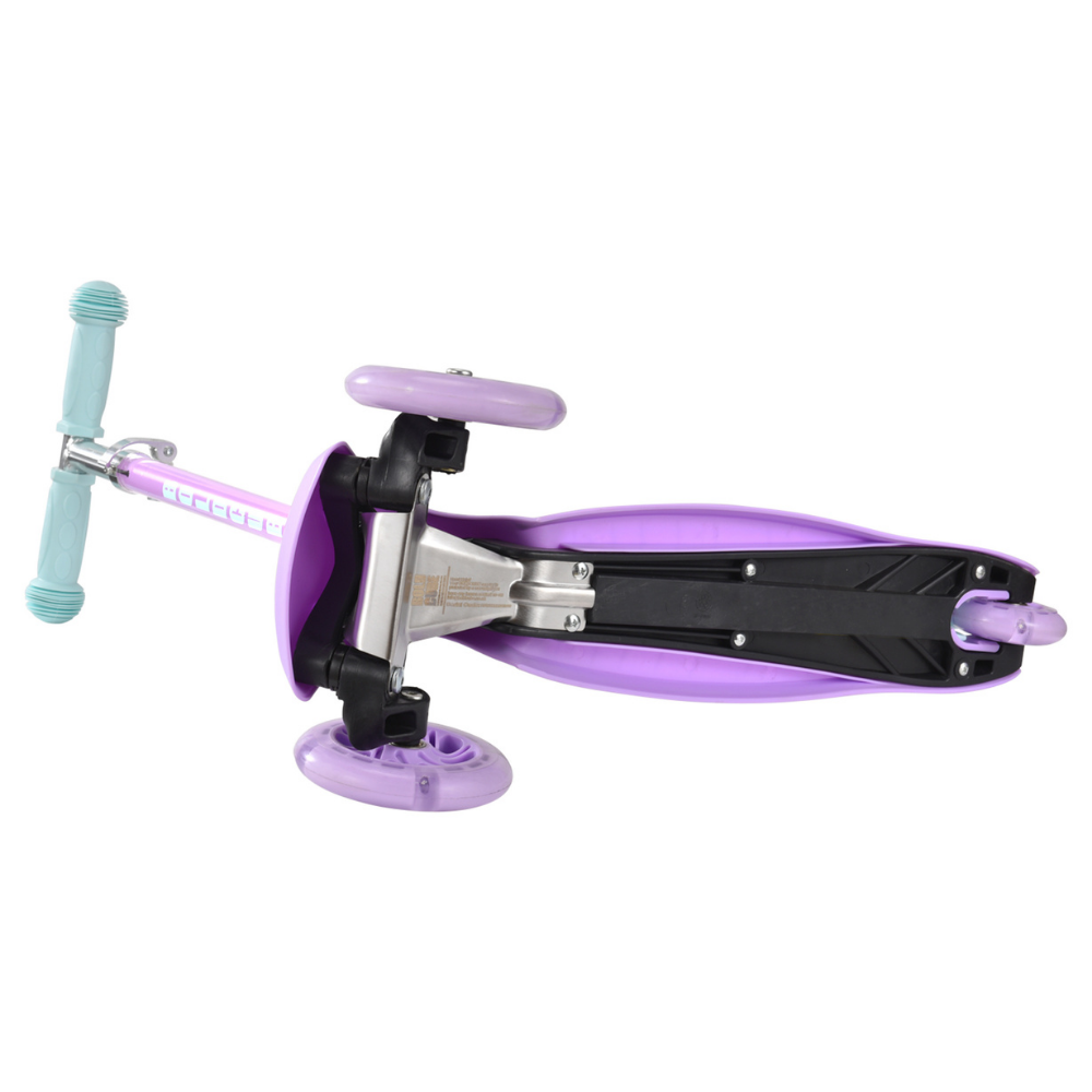 Boldcube Teeny 3-Wheel Kids Scooter with Light Up LED Wheels – Lilac Purple