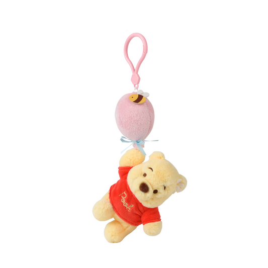Disney Winnie the Pooh & Friends Plush Keychain – Balloon Pooh & Rainbow Piglet Bag Charm Gift for Kids ages for 3 years and above