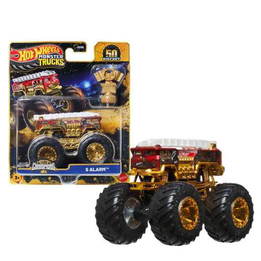 HW Monster trucks 1:64 Scale Die-Cast Vehicle with championship trophy (956A)