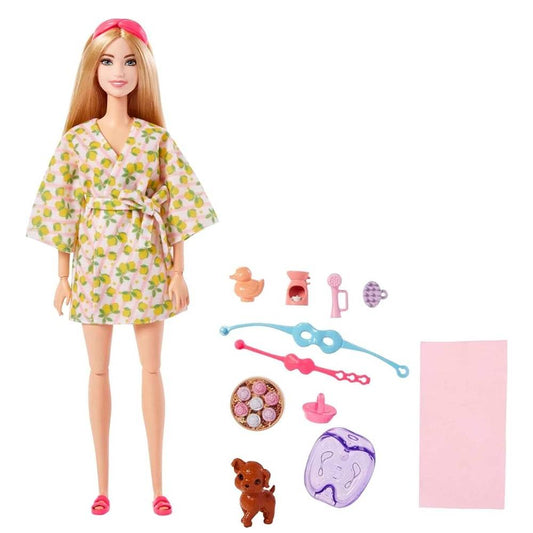 Barbie Fab Wellness Doll Spa Day Playset