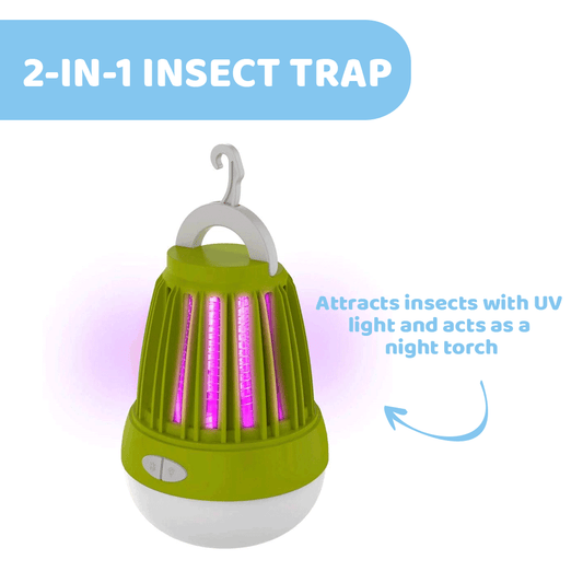 Chicco 2-in-1 Outdoor Mosquito Trap and Torch ( electric mosquito killer chemical free rechargeable with USB )