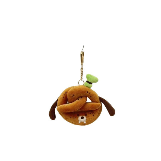 Goofy Pretzel Plush Keychain – Disney Goofy Food-Themed Bag Charm