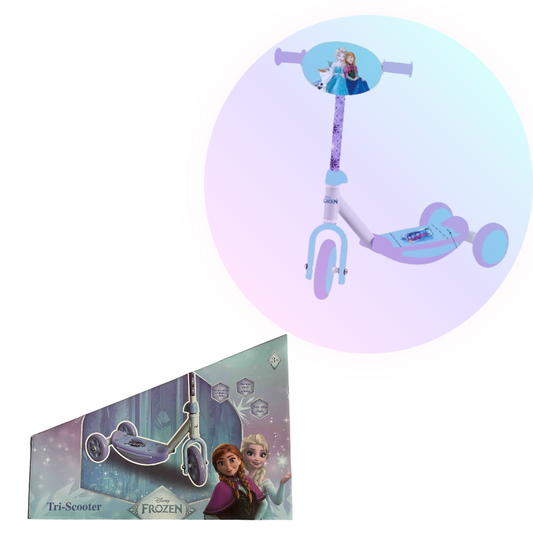 Disney Frozen 3-Wheel Tri-Scooter for Kids – Stable Tilt-and-Turn