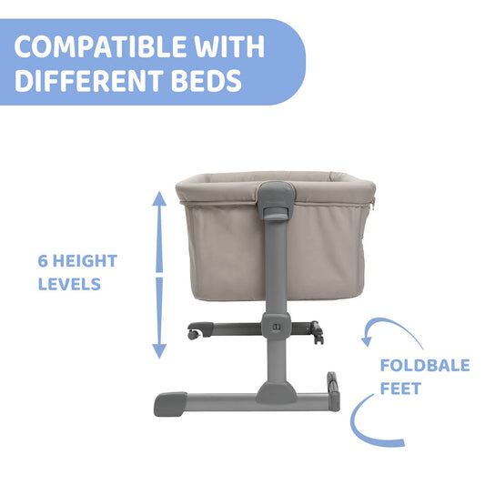 Chicco Next2Me Essential Cosleeper Crib - Stone