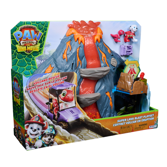 PAW Patrol Super Lava Blast Playset – Unleash Prehistoric Rescue Missions