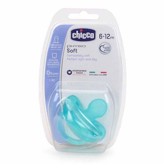 Chicco Giotto Physio Soft Soother Silicone 6-12M 1piece Blue