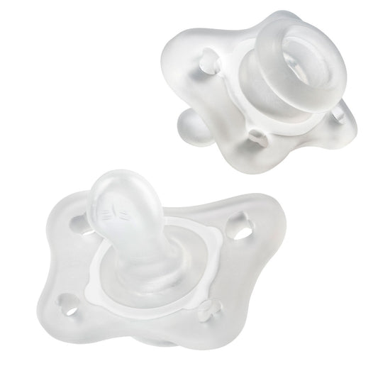 Chicco Mini Soft Soother Silicone 0-2M Boy Clear