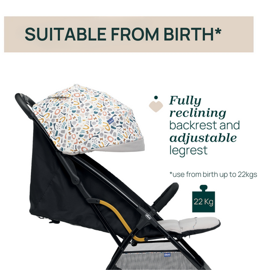 Chicco Glee Baby Stroller - Lightweight and Compact Stoller