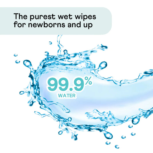 Neofresh 99.9% Water Baby Wipes Unscented 60s - Pack of 3