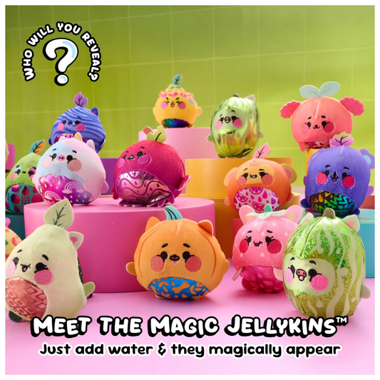 Magic Jellykins Surprise Plush Jar, Magical Transforming Water-Activated Toy