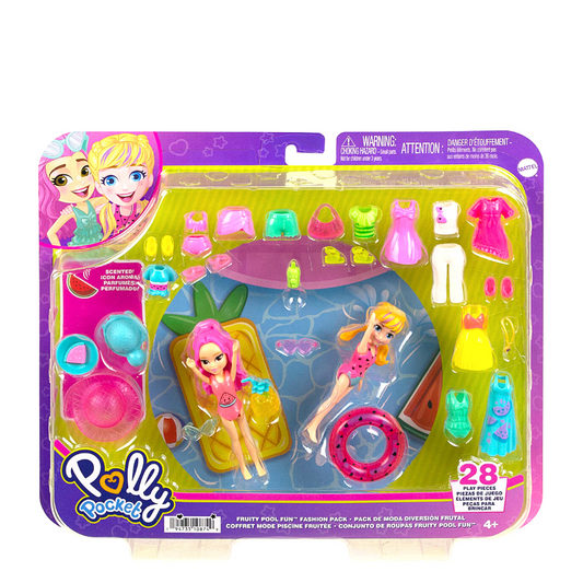 Polly Pocket Large Fashion Pack with 3 Inch Dolls