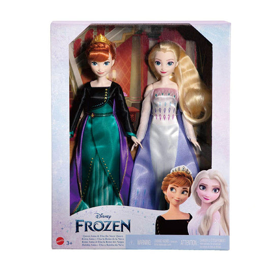 Disney Frozen 10th Anniversary Queen Anna & Elsa The Snow Queen 2 Pack