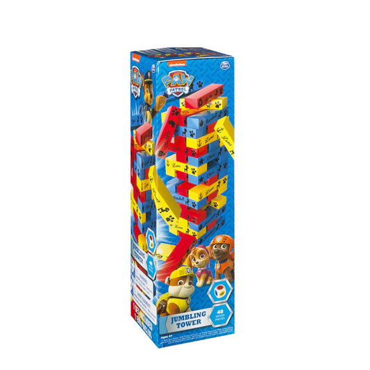 Cardinal Games Paw Patrol 48-piece Wood Jumbling Tower