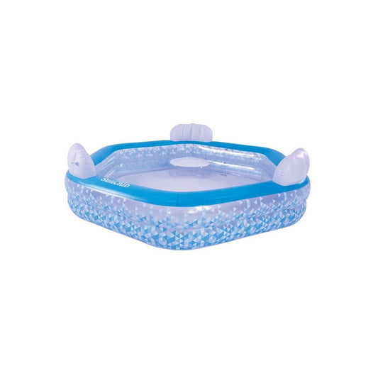 Jilong Giant Hexagon Family Inflatable Swimming Pool 87.5 x 83 x 22.5 inches