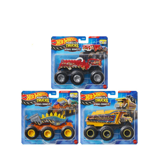Hot Wheels Monster Trucks Big Rigs Toy Vehicle Assorted